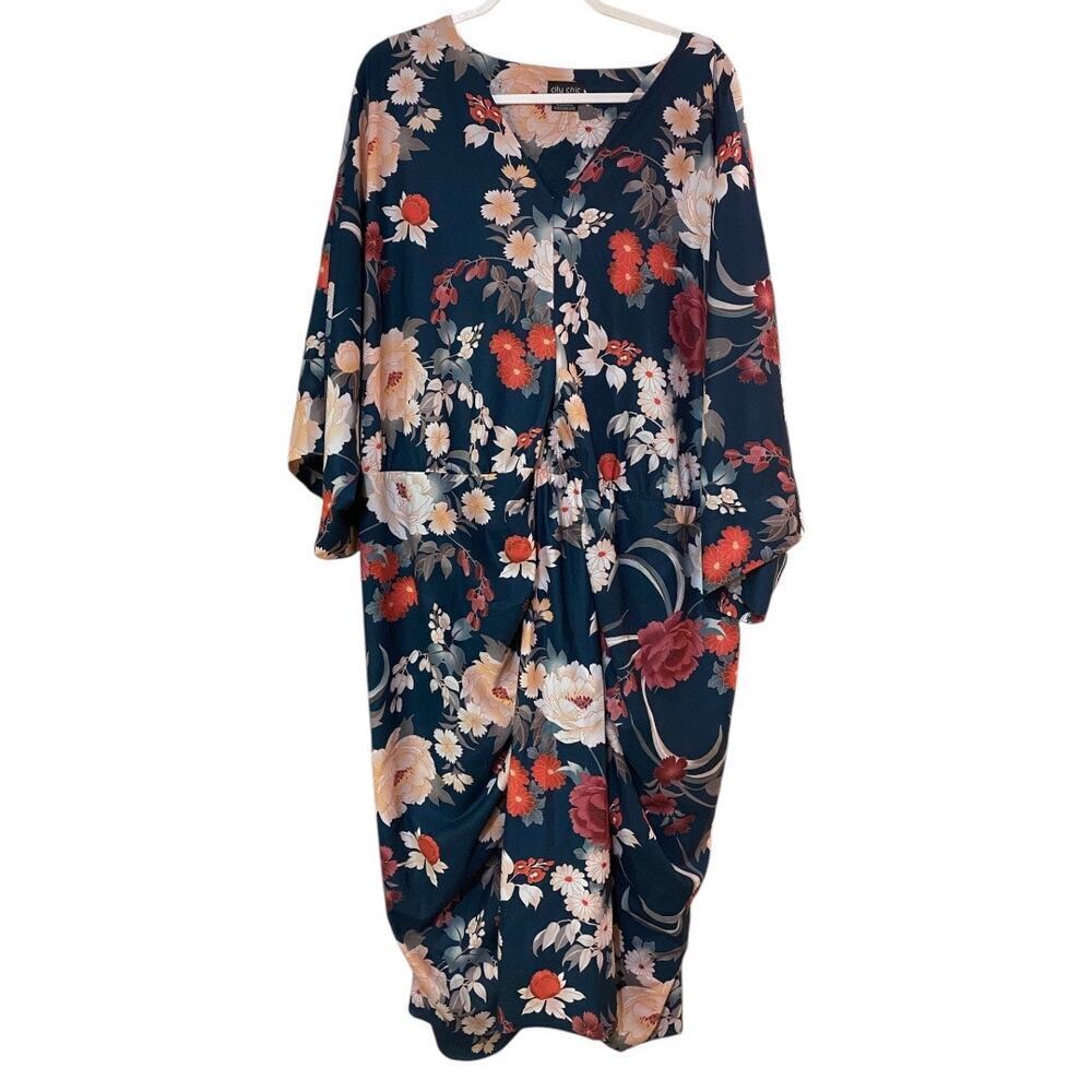 City Chic Ikebana Floral Dress Size 24